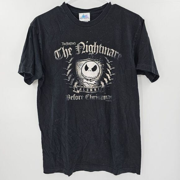 Disneyland Resort jack skellington tshirt tee black medium nightmare before chri - Picture 1 of 3